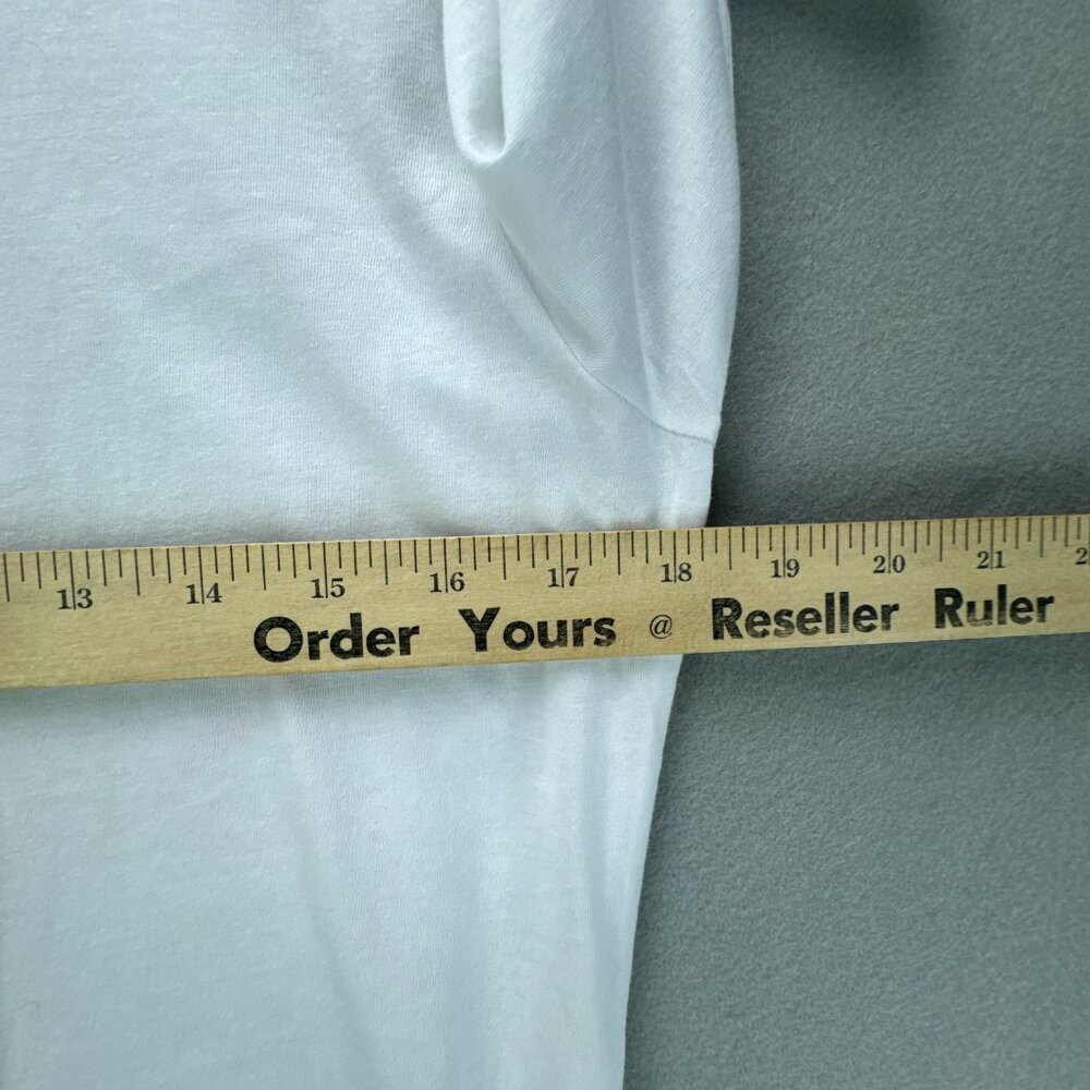 Gretchen Scott Shirt Womens Medium White‎ Pullover Inspirational Tee 3/4 Sleeve - Picture 10 of 15